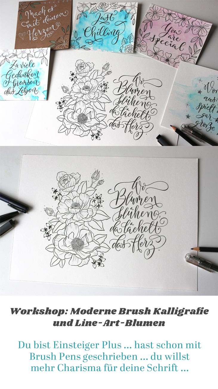 CalliLetters-Moderne-Brushkalligrafie-Line-Art-Blumen-Workshop-Sandra-Brezina