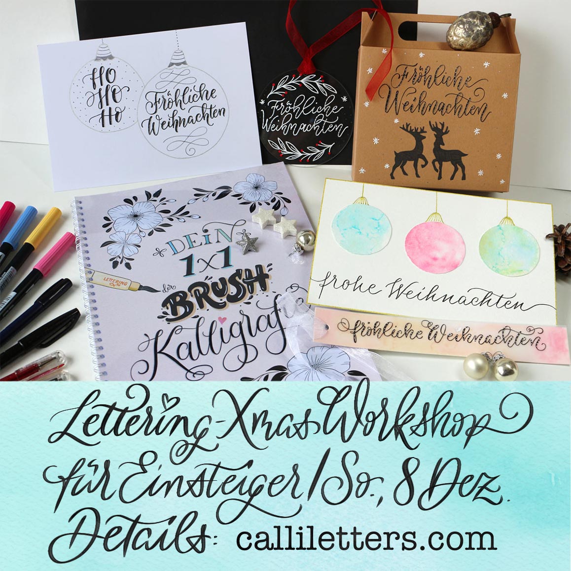 CalliLetters-WeihnachtsWorkshop-Handlettering-BrushKalligrafie-Sandra-Brezina-Wien-2024